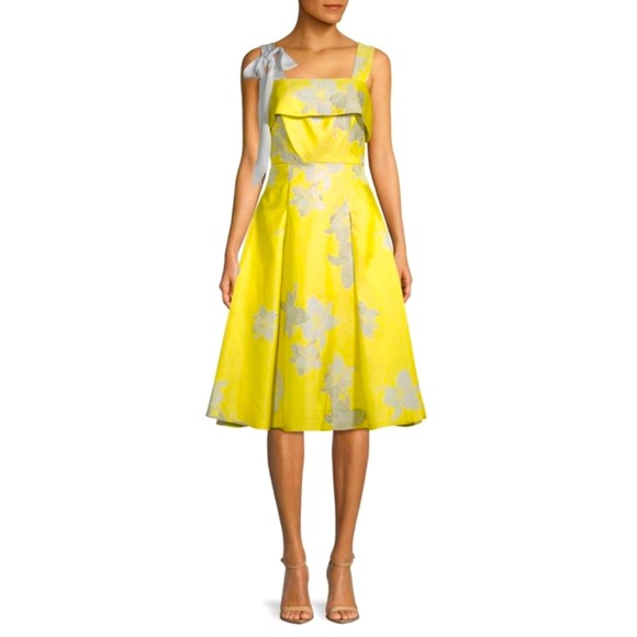 Badgley Mischka Dresses & Skirts - Belle Badgley Mischka Brianna Floral A-Line Dress